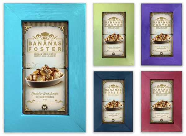 Bananas Foster Framed Marble Stones