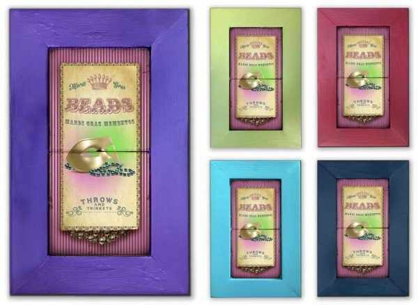 Beads Framed Marble Stones