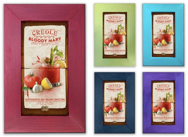 Bloody Mary Framed Marble Stones