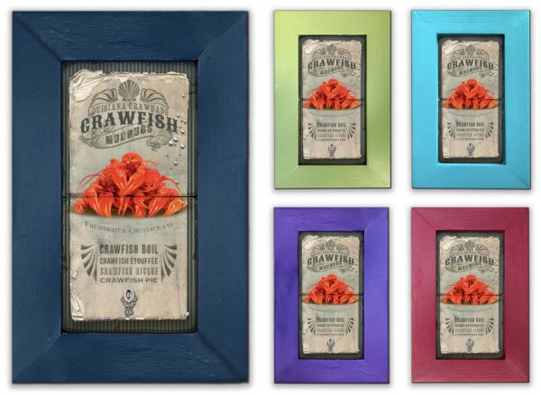 Crawfish Framed Marble Stones