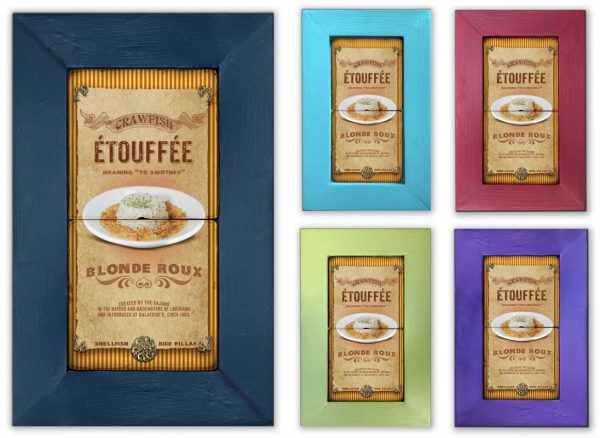 Etouffee Framed Marble Stones