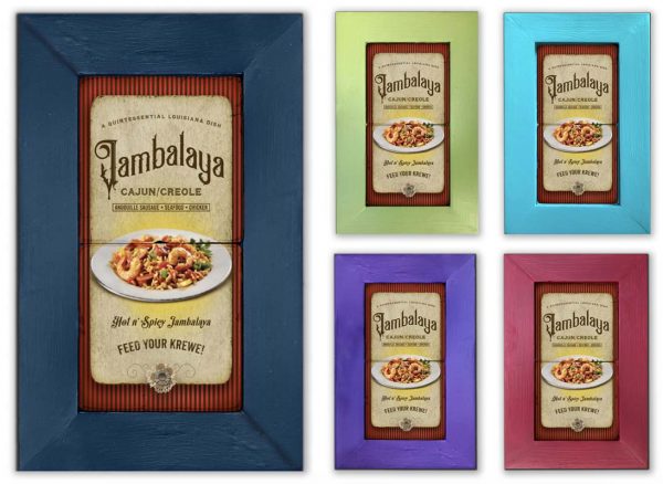 Jambalaya Framed Marble Stones