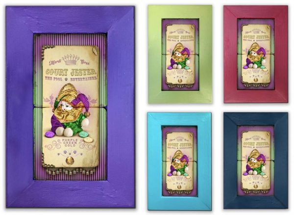 Court Jester Framed Marble Stones