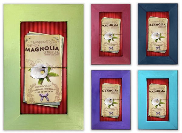 Magnolia Framed Marble Stones