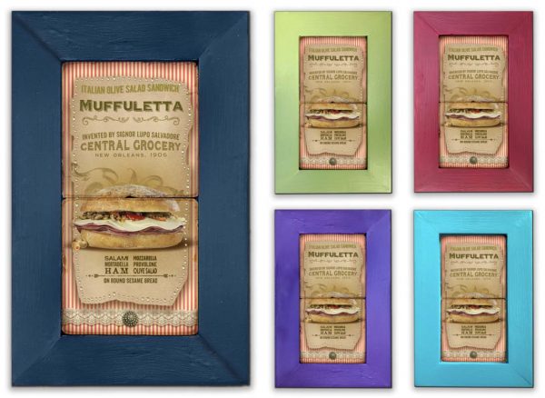 Muffuletta Framed Marble Stones