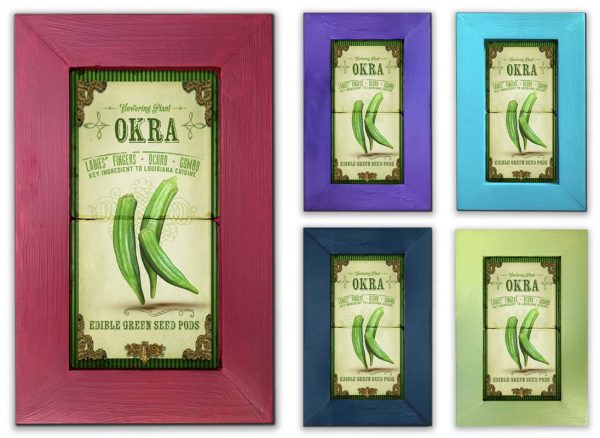 Okra Framed Marble Stones