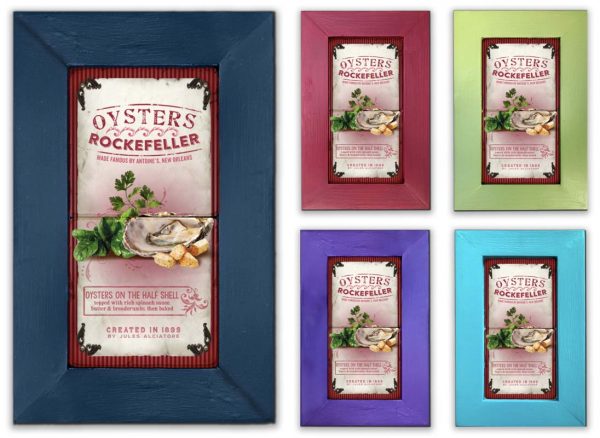 Oysters Rockefeller Framed Marble Stones
