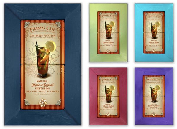 Pimms Cup Framed Marble Stones