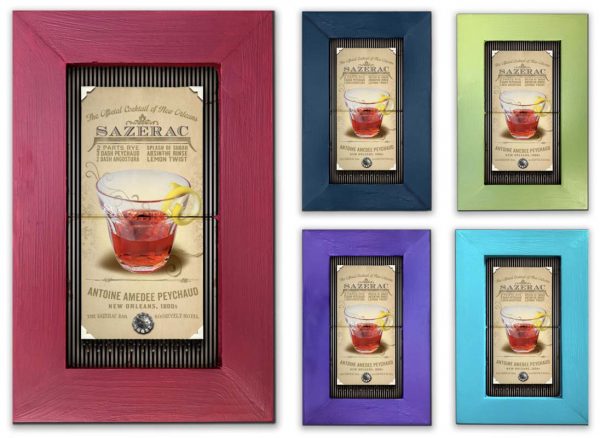 Sazerac Framed Marble Stones