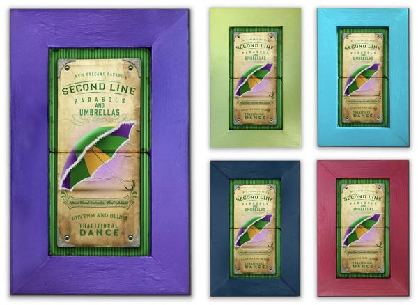 Second Line Framed Marble Stones