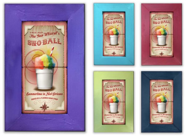 Snoball Framed Marble Stones